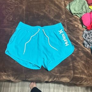 Woman’s size medium Hurley Women's Teal Athletic Shorts